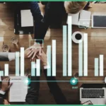 Employees making effective risk management strategies in their company meeting