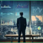 effective Cybersecurity Reporting data board analysis by a man