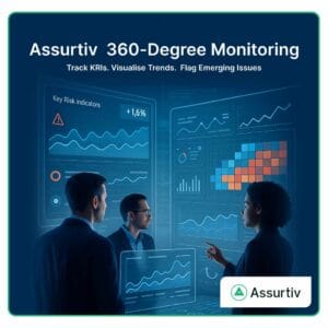 An GRC associate describing 360 degree monitoring to her employees