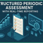 Structured periodic assessment with Real-time reporting check by an employee