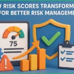 How risk scores help for better risk management described showing risk meter